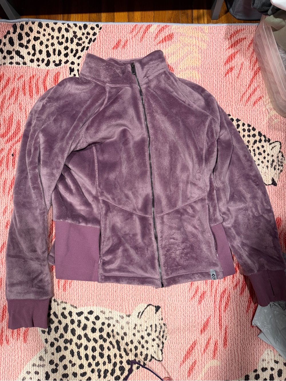 Free Country Plush Zip-Up Jacket in Mauve